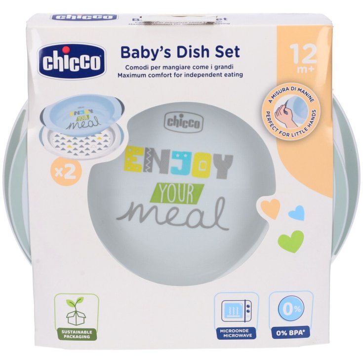 Baby's Dish Set Verde Chicco 2 Pezzi