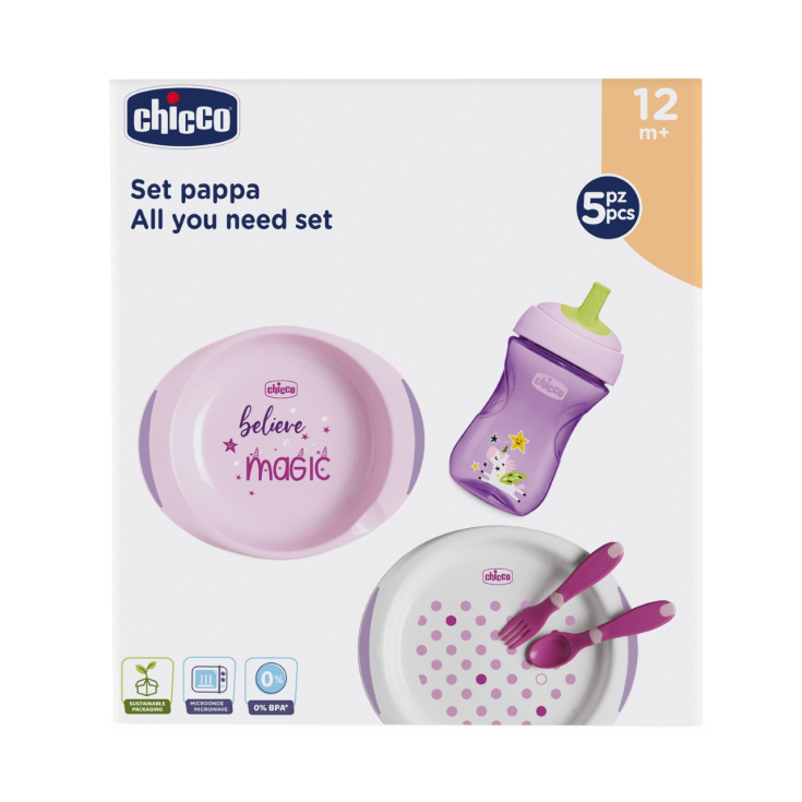Set Pappa All You Need Chicco 12m+ Rosa