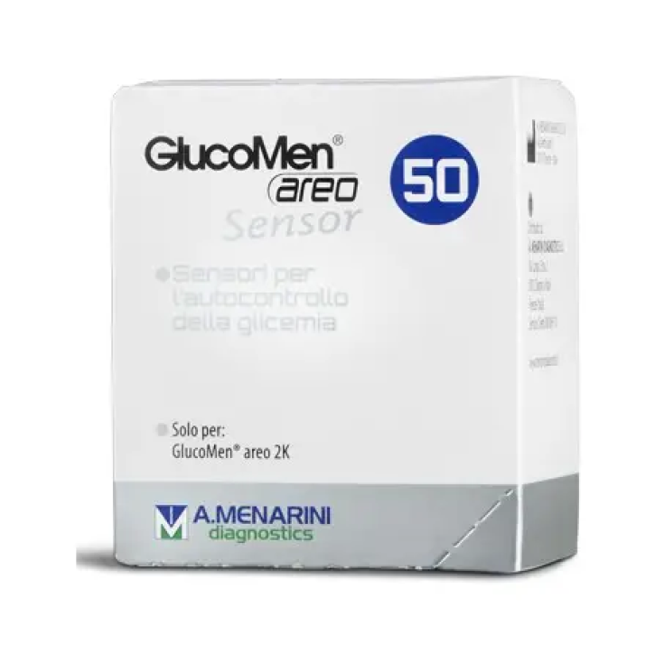 GlucoMen Areo Sensor A.Menarini Diagnostics 50 Strisce