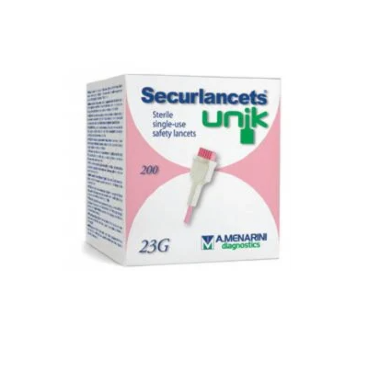 Securlancets Unik 23G A.Menarini Diagnostics 200 Lancette