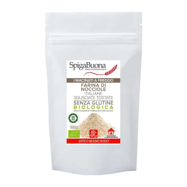 SpigaBuona® Farina Di Nocciole Italiane Tostate Integrali Bio Antico Molino Rosso® 150g