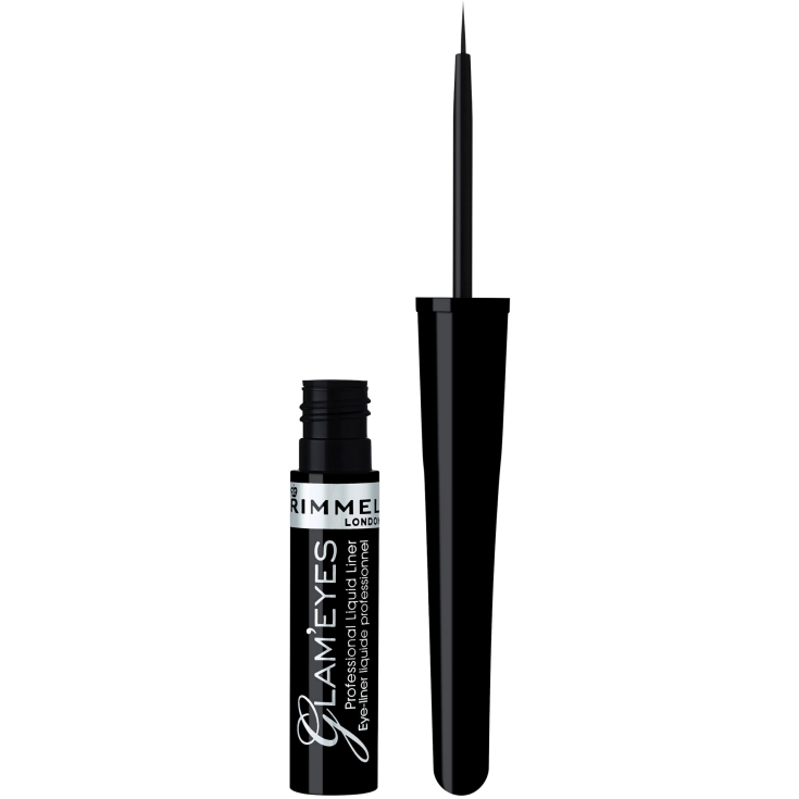 Eyeliner Liquido Glam'Eyes Professional 001 Black Glamour Rimmel 3,5ml