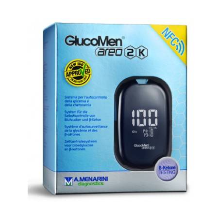 GlucoMen Areo 2K Beta-Ketone Meter Set A.Menarini Diagnostics