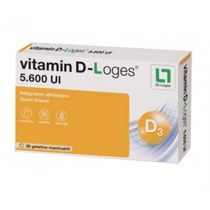 Vitamin D-Loges Biofarmex 30 Gelatine Masticabili