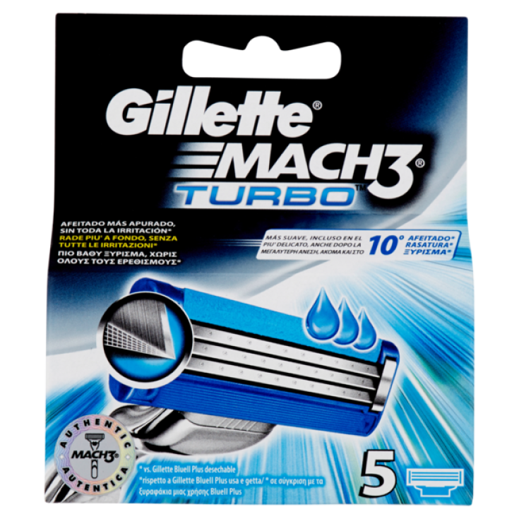 GILLETTE® MACH 3 TURBO LAME X 5