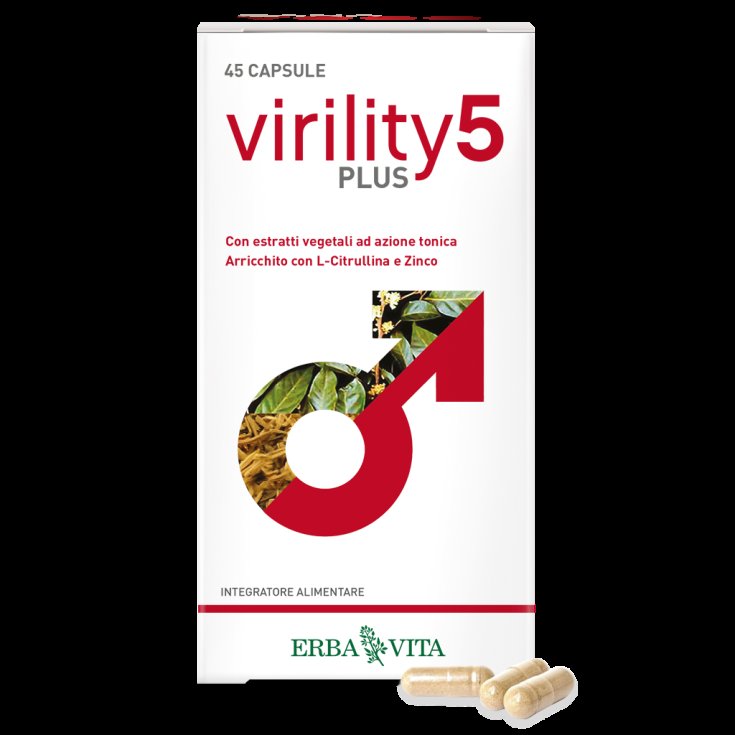 Virility 5 Plus Erba Vita 45 Capsule