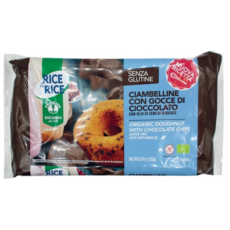 Ciambelline con Gocce di Cioccolato Rice&Rice 4x45g