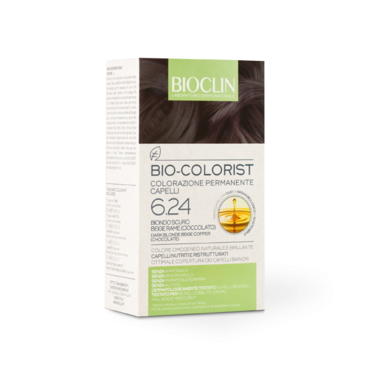 Bio-Colorist 6.24 Biondo Scuro Beige Rame Bioclin 