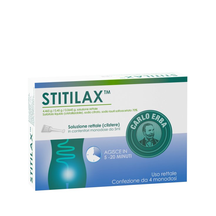 Stitilax® Soluzione Rettale 4 Microclismi Da 5ml