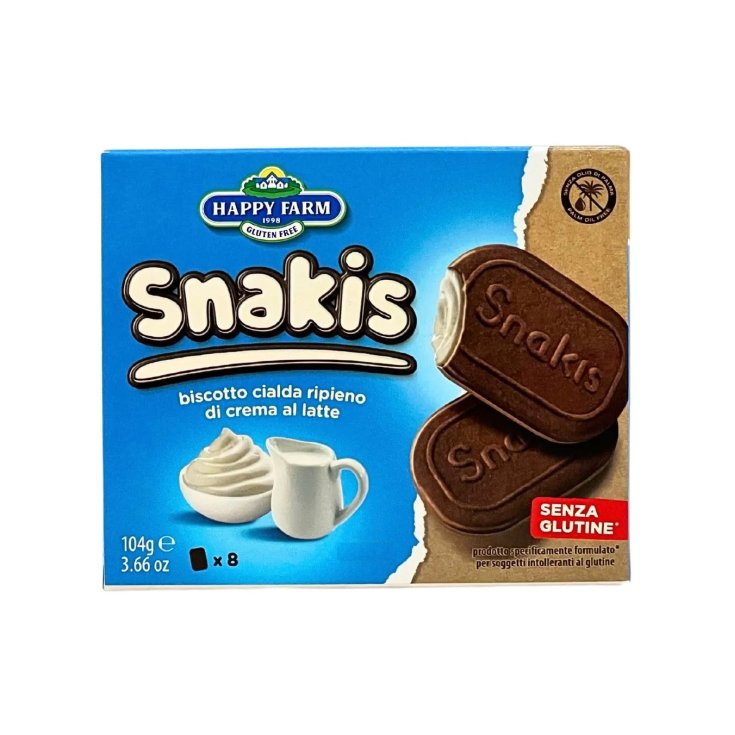 Snakis al Latte Biscotti Happy Farm 104g