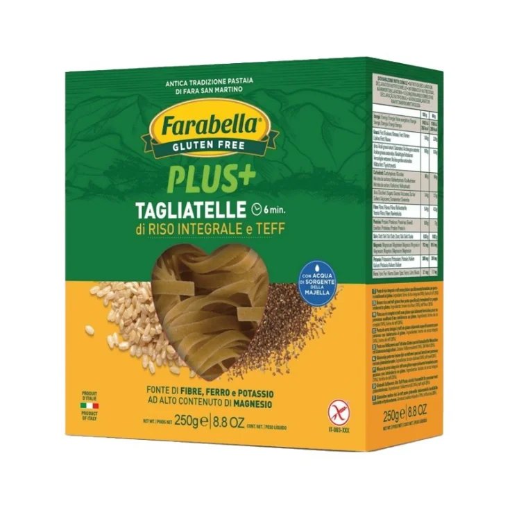 Plus+ Tagliatelle di Riso Integrale e Teff Farabella&reg; 250g