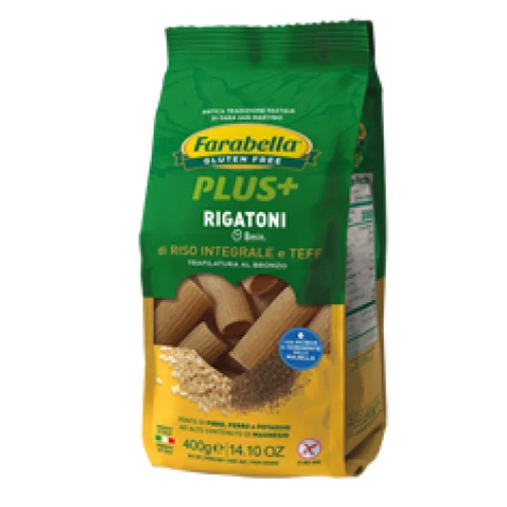 Plus+ Rigatoni di Riso Integrale e Teff Farabella® 400g