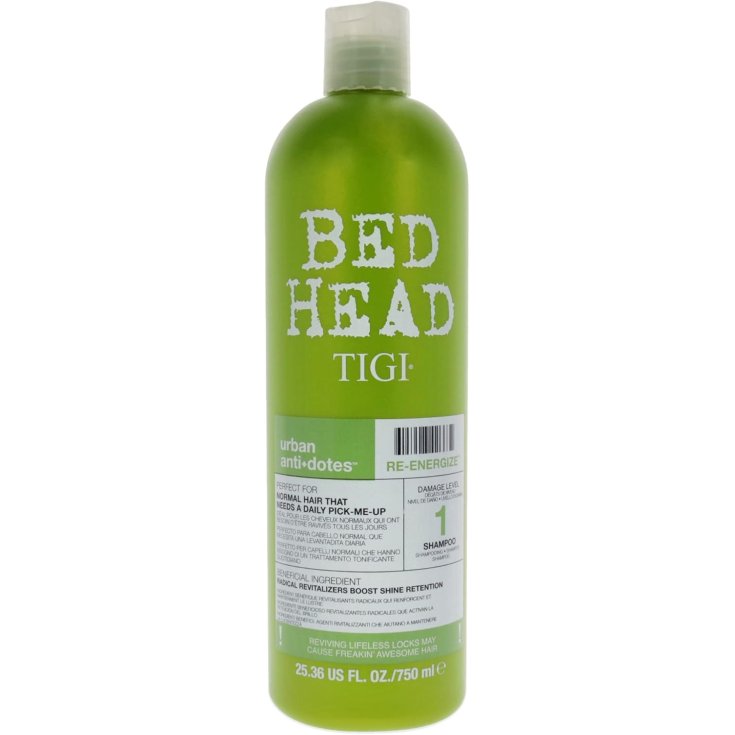 Bed Head Urban Antidotes Re-Energize Shampoo Tigi 750ml Bed Head Urban Antidotes Re-Energize Shampoo Tigi 750ml
