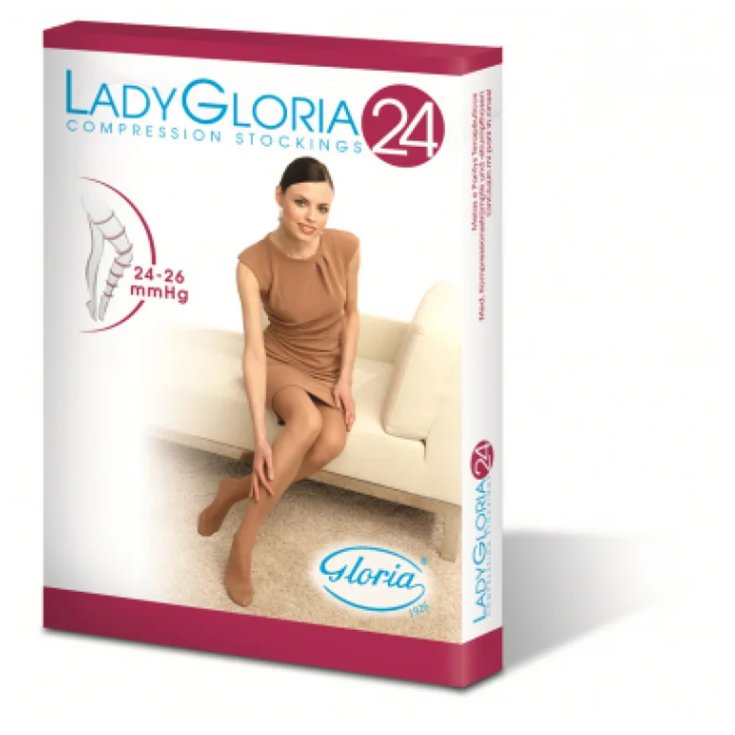 Ladygloria 24 Collant Punta Aperta 240Den Daino 1 GloriaMed®