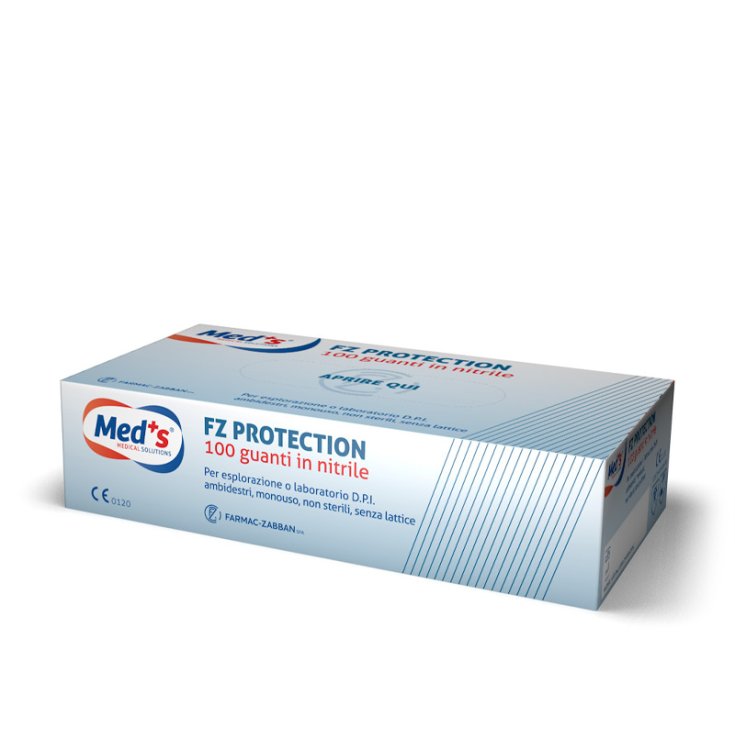 Med's FZ Protection Guanti In Nitrile L Farmac-Zabban 100 Pezzi
