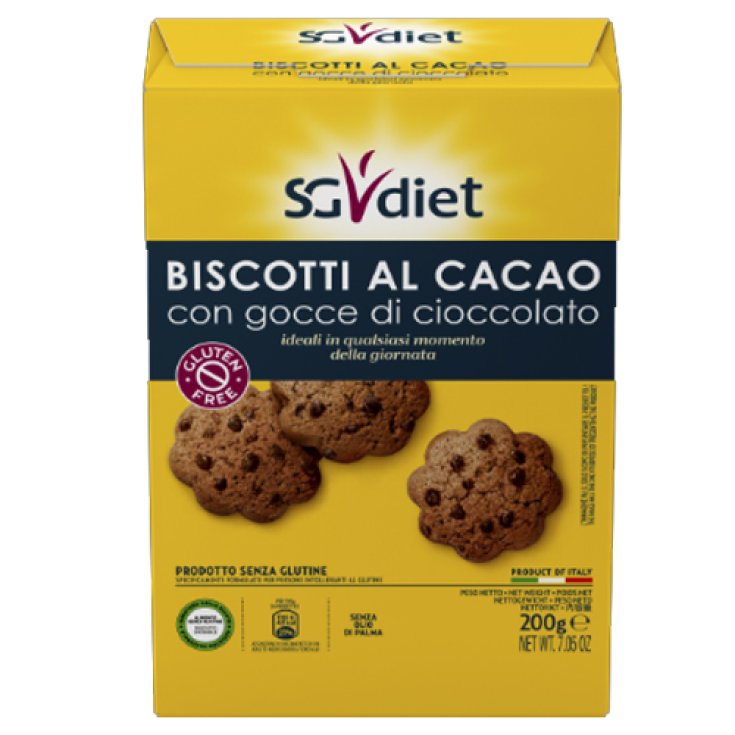 Biscotti Al Cacao Gocce Cioccolato Biologico Sg Diet 200g