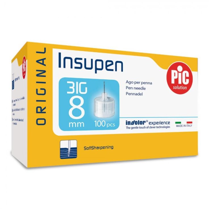 Insupen Original G31 8mm Ago Penna PIC 100 Pezzi