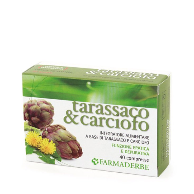 Tarassaco & Carciofo Farmaderbe 40 Compresse