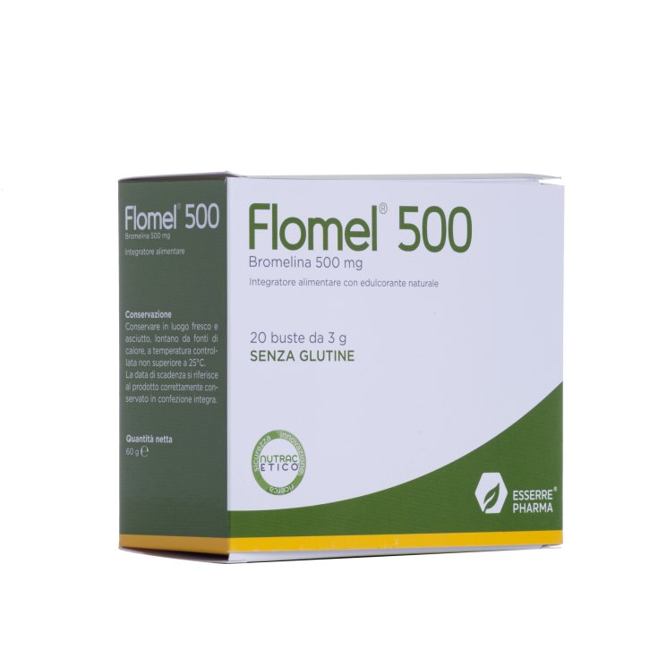 Flomel 500 Integratore Alimentare Senza Glutine 20 Bustine
