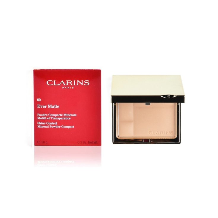 Ever Matte Poudre Compacte Minérale 00 Transparent Opal Clarins 10g