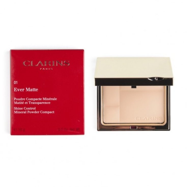 Ever Matte Poudre Compacte Minérale 01 Transparent Light Clarins 10g