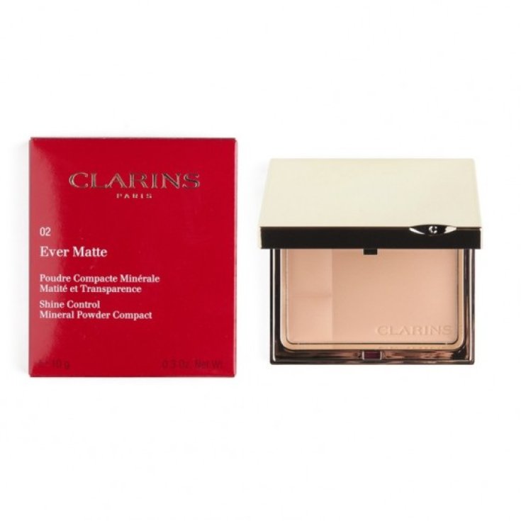 Ever Matte Poudre Compacte Minérale 02 Transparent Medium Clarins 10g