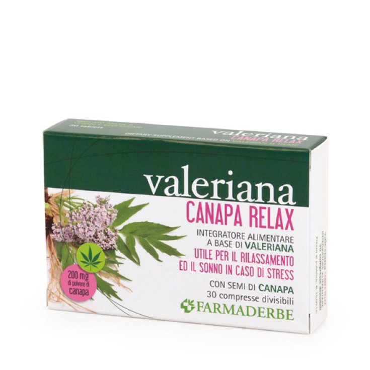 Valeriana Canapa Relax Farmaderbe 30 Compresse