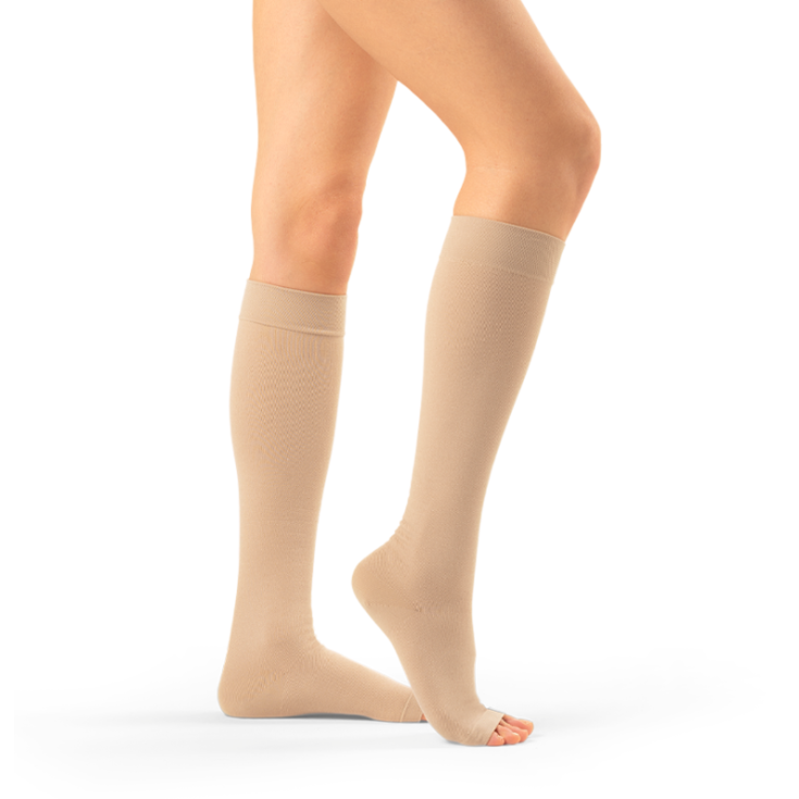 Cotton Evo 162 Gambaletto Beige Max M Lungo GloriaMed&reg; 1 Paio