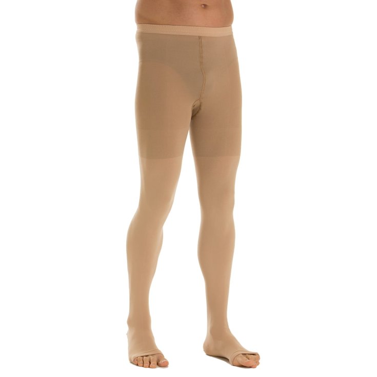Cotton Evo 262 Collant Uomo Beige L Lungo GloriaMed&reg; 1 Paio