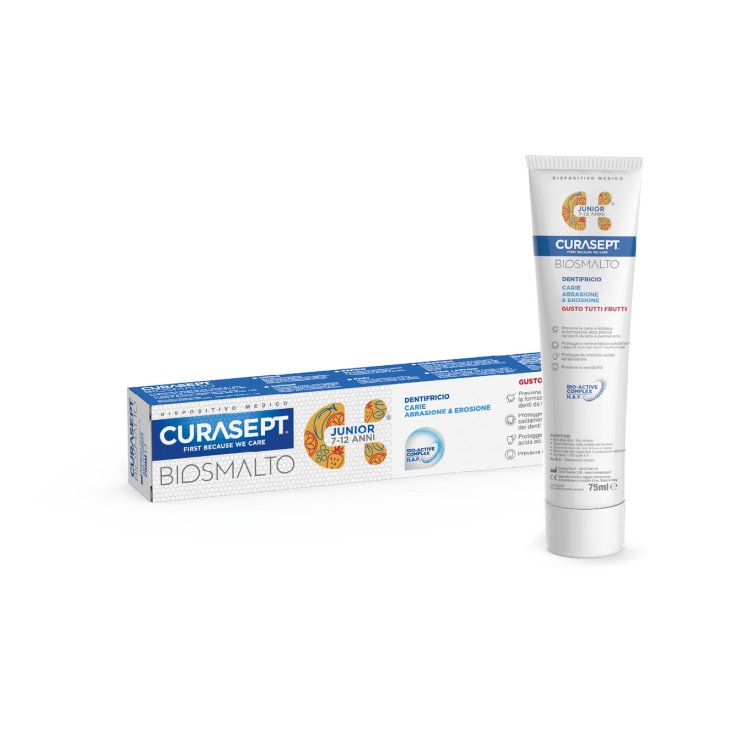 Biosmalto Carie Abrasione & Erosione Junior Curasept 75ml