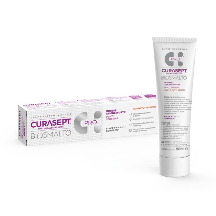 Biosmalto Pro Mousse Denti Sensibili Curasept 50ml