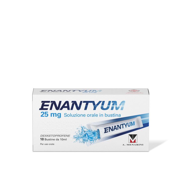 Enantyum 25mg Soluzione Orale Menarini 10 Bustine Da 10ml