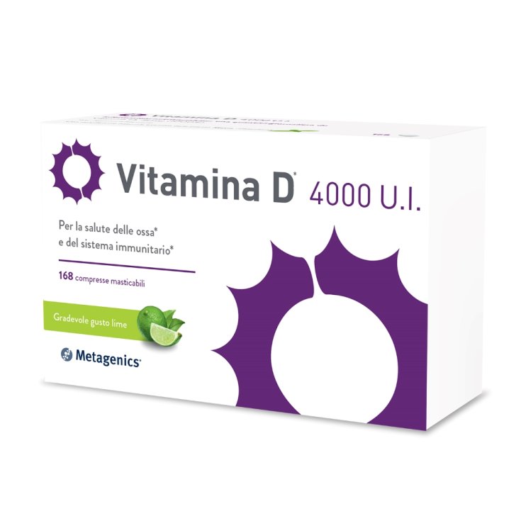 Vitamina D 4000 UI Metagenics 168 Compresse Masticabili 