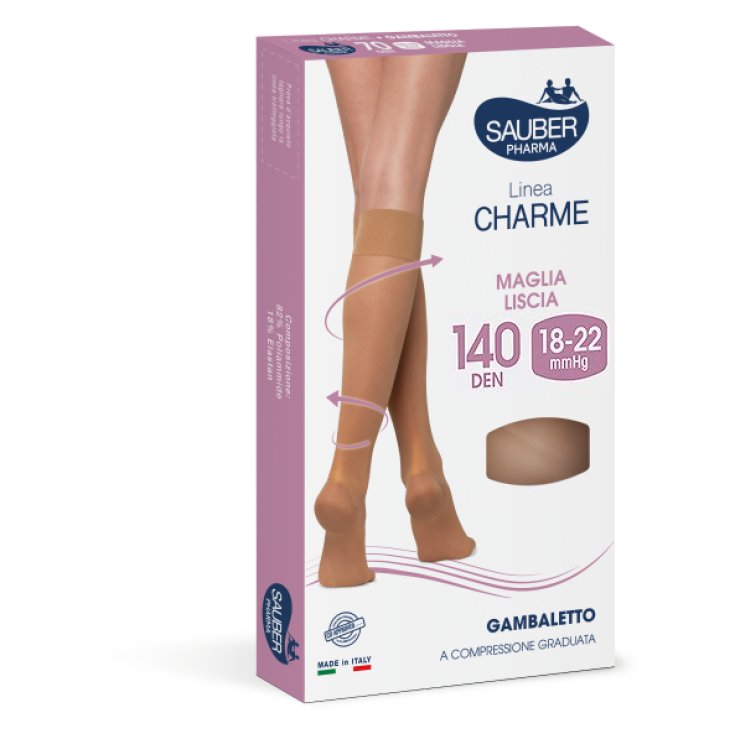 Linea Charme 140D Gambaletto Camel Tg.3 Sauber