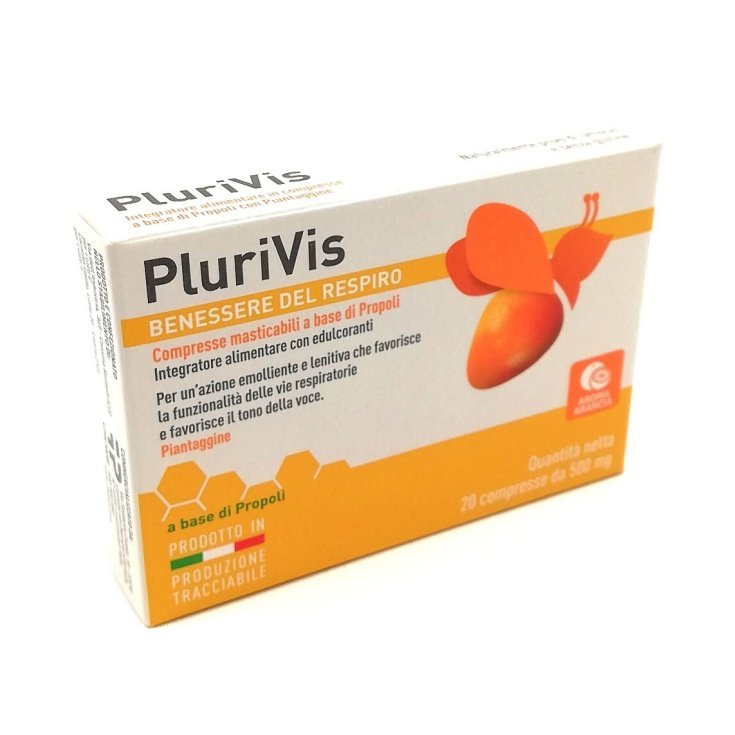 Plurivis Propoli Gusto Arancia Pikdare 20 Compresse Mastivabili