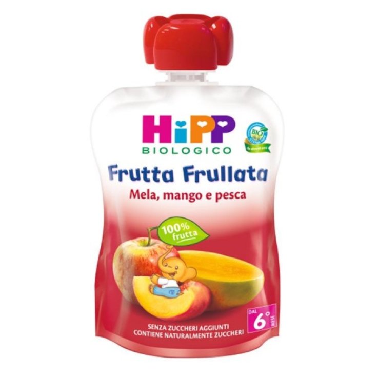 Frutta Frullata HiPP Biologico Mela Mango Pesca 90g