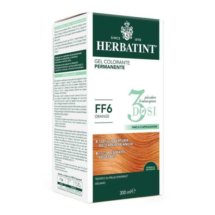 Gel Colorante Permanente FF6 3 Dosi Herbatint 300ml