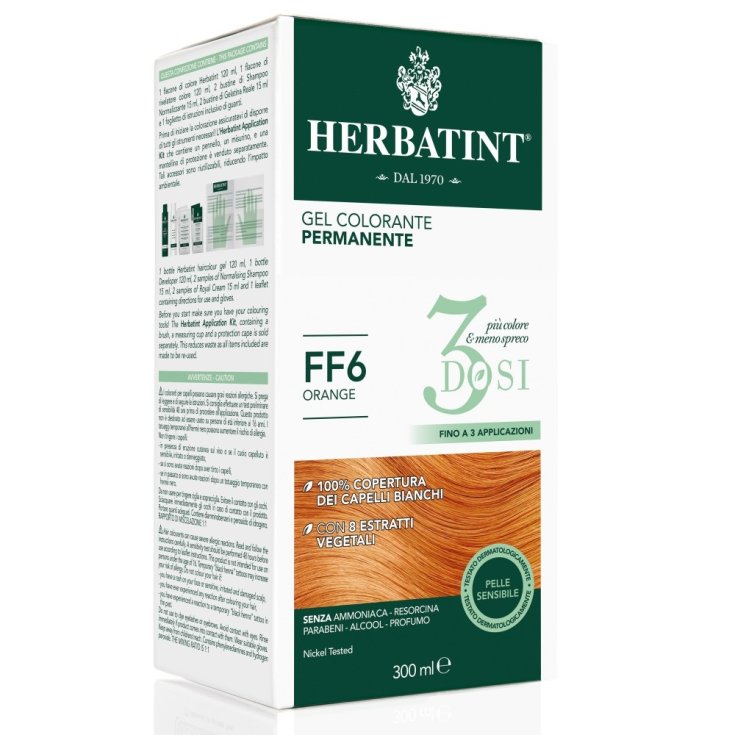Gel Colorante Permanente FF6 3 Dosi Herbatint 300ml