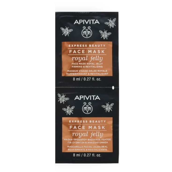 Express Beauty Face Mask Royal Jelly Apivita 2x8ml