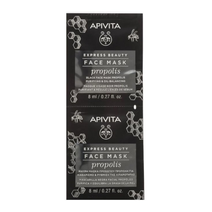 Express Beauty Face Mask Propolis Apivita 2x8ml