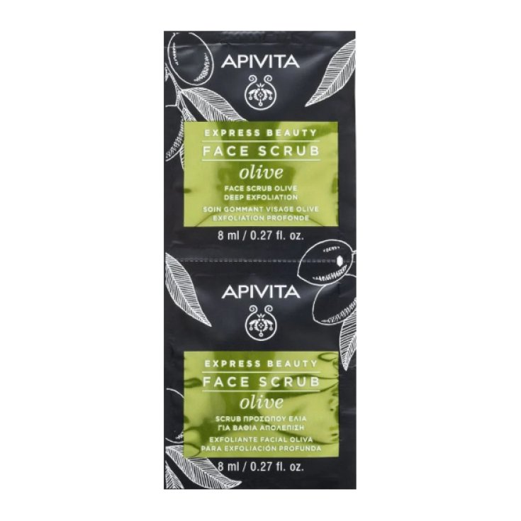 Express Beauty Face Scrub Olive Apivita 2x8ml