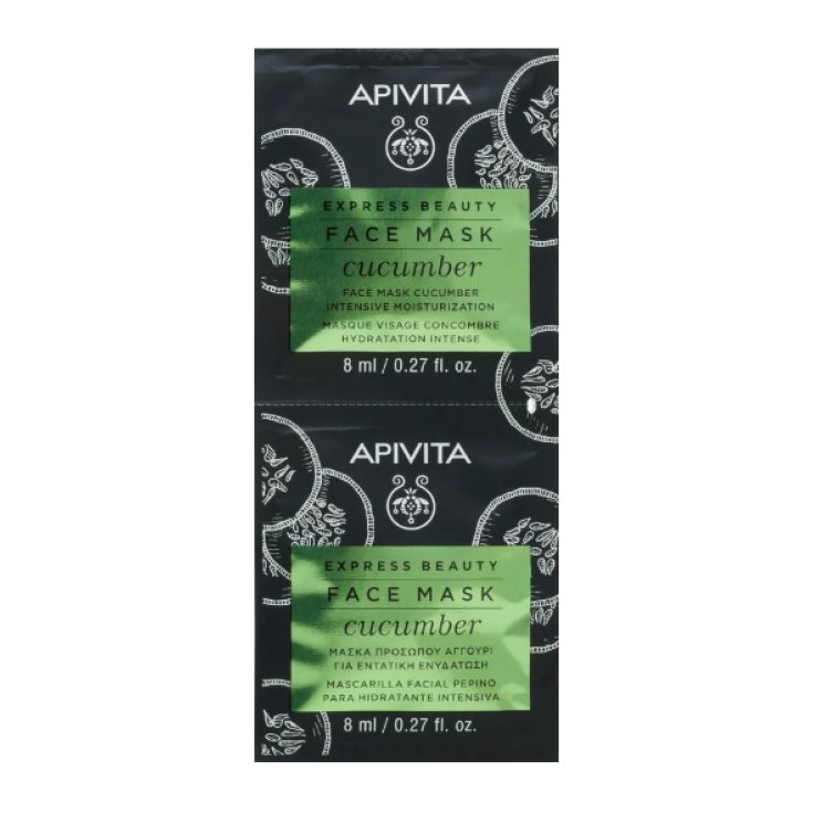 Express Beauty Face Mask Cucumber Apivita 2x8ml