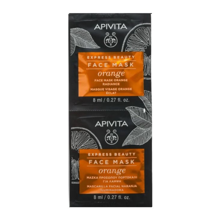 Express Beauty Face Mask Orange Apivita 2x8ml