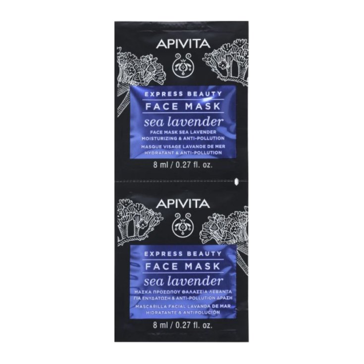 Express Beauty Face Mask Sea Lavender Apivita 2x8ml