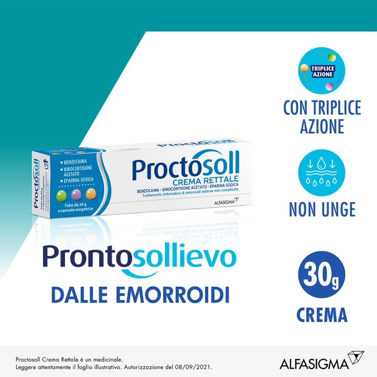 Proctosoll Crema Rettale Alfasigma 30g