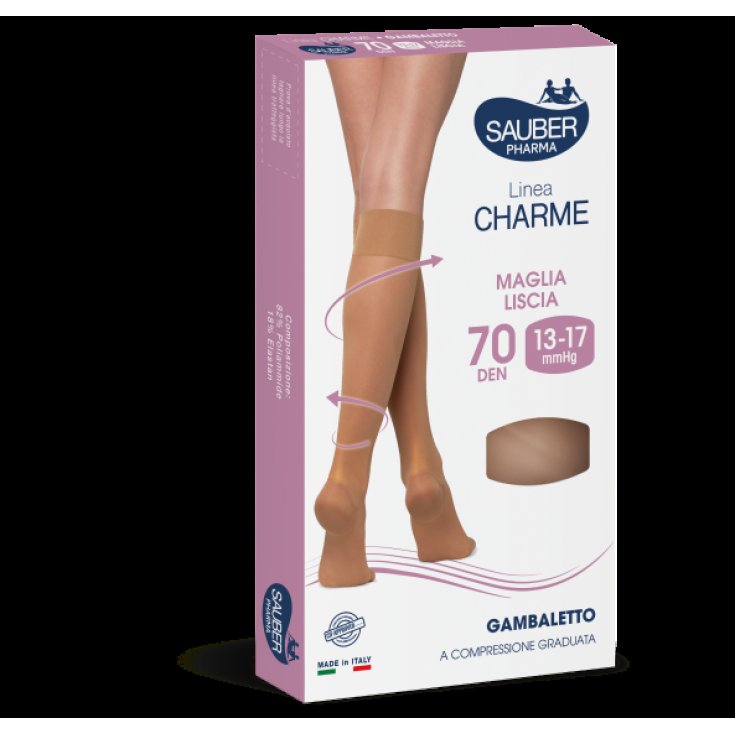 Linea Charme 70D Gambaletto Camel Tg.2 Sauber