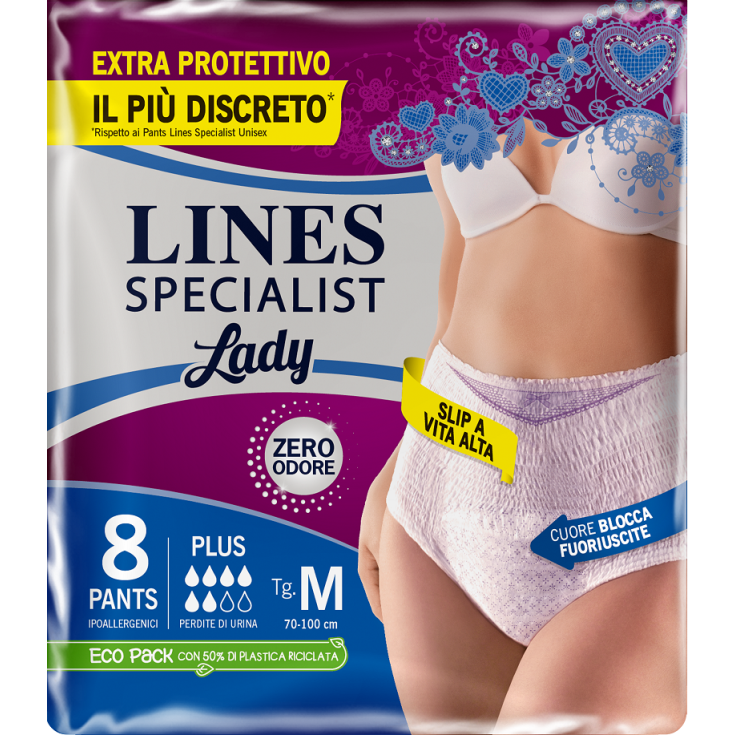 LINES SPECIALIST Lady Pants Plus Taglia M 8 Pezzi