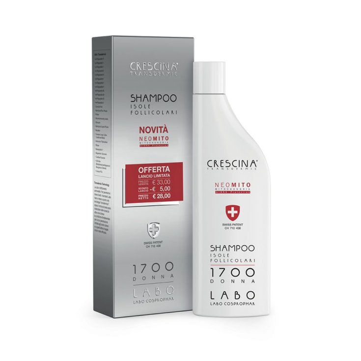 Crescina Transdermic Shampoo Isole Follicolari 1700 Donna Labo 150ml