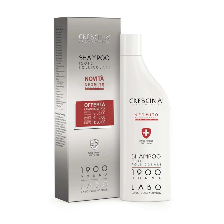Crescina Transdermic Shampoo Isole Follicolari 1900 Donna Labo 150ml