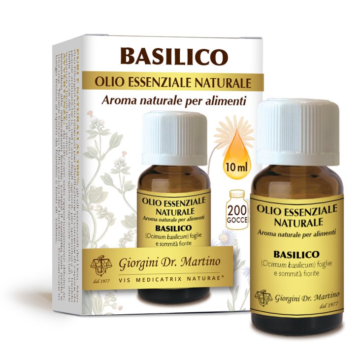 Basilico Olio Essenziale Naturale Dr. Giorgini 10ml